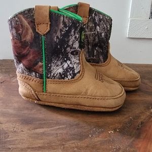 John Deere Leather Camouflage Boots